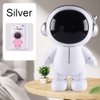 Jaugufiy Astronaut Piggy Bank Coin Bank，Cute Spaceman Money Box Astronaut Figurine Decor Desktop Sculpture Statue Ornament Funny Astronaut Decorations for Kids, Boys, Girls(Silver)