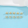 JIACHAREMED 14K Gold Earring Backs Replacements - Comfort Earring Backs for Studs, Secure Ear Locking for Stud Earrings Ear Nut for Posts, 10Pcs/5 Pair