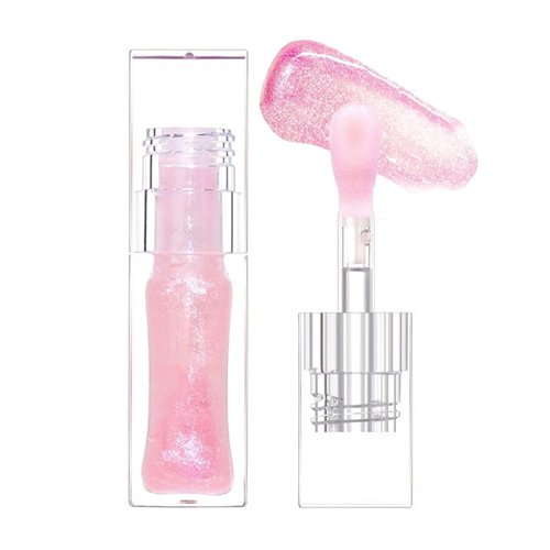 Bossup Pink Changing Lip Oil - Magic Hydrating Gloss for Moisturizing Lips Long Lasting Shine Finish for Young Girls Present