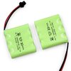 Gecoty 4.8V RC Battery, 2 Pack 1500mAh Ni-Cd Rechargeable 4-Cells AA Battery Packs with SM 2P Plug for RC Car Monster Truck, 4.8V RC Vehicles Battery