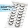 IDDFEVE 8 Pairs of Natural Look Faux Mink Lashes – Lightweight, Fluffy, and Reusable False Eyelashes – Handmade, Easy to Apply, Perfect for Everyday Glam(A13)