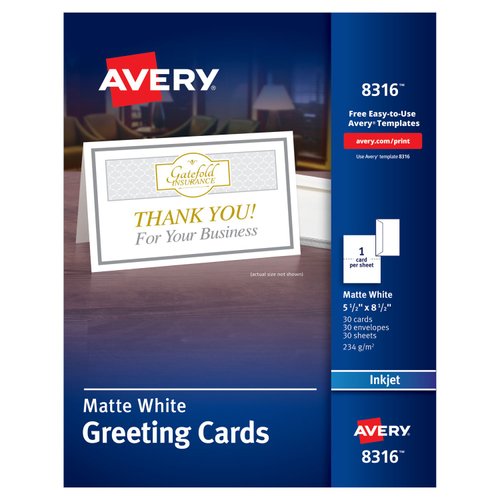 AVERY AVE8316 - Half-Fold Greeting Cards