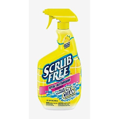 Scrub Free TOTAL BATHROOM CLEANER 32 oz OxiClean Lemon Scent Soap Scum 35240 NEW