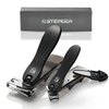 Nail Clippers, Steinder® Easy 360 Rotation Nail Clippers Set Made in Korea/cortauñas cortaúñas de Manos y pies/Gift for Men & Women Convenient Senior for Thick Toe Nail.