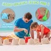 Rotatingpals 48 Pcs Beach Toys for Kids Sand Toys with Mesh Beach Toy Bag Sandbox Toys for Toddlers Age 3-10 Kids Travel Sand Toys Sand Shovels