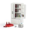 SAMCAMI Dollhouse Furniture Toy Refrigerator - Doll House Furniture Toys for Dollhouse Kitchen - Miniature Dollhouse Furniture 1 12 Scale Incl Toy Fridge, Beer and Other Dollhouse Accessories (White)