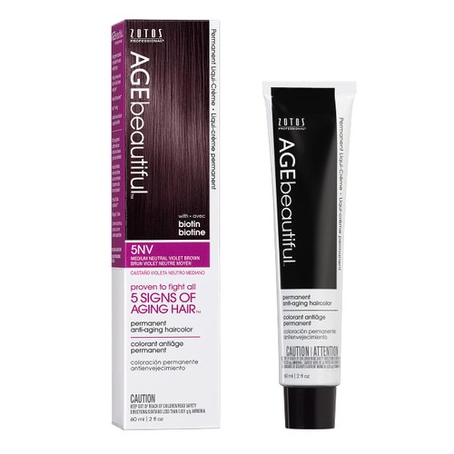 AGE beautiful Permanent Hair Color Dye Liqui Creme | 100% Gray Coverage | Anti-Aging Haircolor | ...