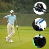 4 Pack Golf Club Bag Clips On Putter Clamp Holder Organizer Value Durable Plastic Black Putting Clip Golf Accessories for Men Women Golfer