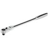 Powerbuilt 1/4 Inch Drive Flex Head Ratchet, 9 Inch Reach, Extra Long Contour Tool Handle, 72 Tooth, Pro Tech Series 649951