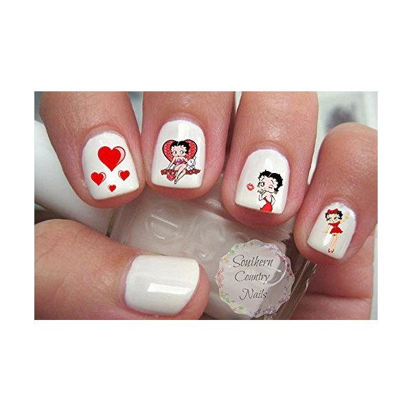 Betty Boop Nail Art Decals Set 3