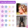 20pcs Mini Flower Hair Clips, Mini Flower Barrettes Cute Small Flower Braid Claw Clips Elegant Tiny Hair Accessories for Women Daily Party Wedding Bridal