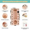 Wooderma Wooden Montessori Toys for 3 4 5 Year Old, Montessori Screwdriver Board Set with Lock and Key Toy, Educational Sensory Learning Toys STEM Fine Motor Skills Toys