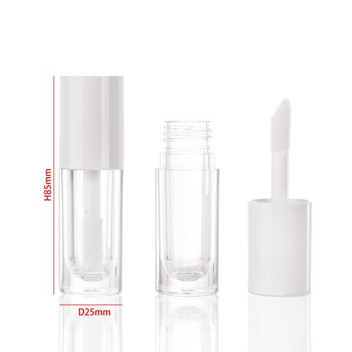 COSIDEA 14pcs Empty 6ml big brush lip gloss tubes for DIY lip gloss,White lipgloss containers
