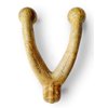 Pet Qwerks Wishbone BarkBone - Nylon Chew Toy for Aggressive Chewers - Peanut Butter Flavor - 8.25"