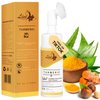 Live Healthy Turmeric Foaming Face Wash - Turmeric Face Wash with Brush, Deep Cleansing, Gentle, Facial Cleanser, Makeup Remover, Natural Formula for Acne, Blackhead & Oil Control, Hydrating - 150ml