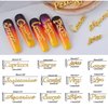 DANNEASY 36pcs Zodiac Nail Charms Dangle Nail Letter Charms Nail Rhinestones Alloy Nail Jewels 3D Nail Art Charms Virgo Leo Aries Taurus Gemini Capricorn Nail Decoration Jewelry for Acrylic Nails