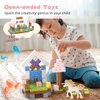 Magnetic Blocks 108PCS Magnetic Building Blocks for Girl 6-8 with 6 Animal Toys, Magnetic Building Blocks Toddler Toys for 6+ Year Old Boys & Girls, Creative Kids Games Kids Toys
