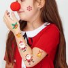 TopFunny Christmas Temporary Tattoos for Kids, 16 Sheets Santa Claus Tattoo Stickers Christmas Fake Tattoo Face Snowman Makeup Decals Gifts for Christmas Party Decorations Supplies