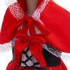 Dressy Daisy Little Red Riding Hood Fancy Dress Up Costume Set with Cloak Cape for Kids Girls Size 10-12