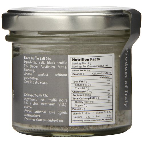 Selezione Tartufi 5% Black Truffle Salt, 3.5 Ounce