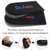 Dr.Foot Adjustable Orthopedic Heel Lift Inserts, Height Increase Insole for Leg Length Discrepancies, Heel Spurs, Heel Pain, Sports Injuries, and Achilles tendonitis (Black, 3 Layers - L)