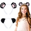 Amariver 2Pcs Animal Ears Headbands Panda Headband for Women Girls Comfortable Hair Band Panda Party Decorations Puffy Head Band for Washing Face Cute Animal Hair Accessories for Themed Party