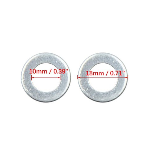 X AUTOHAUX 10pcs Universal Engine Oil Crush Washers Drain Plug Gaskets 10mm ID. 18mm OD. for Car