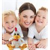 DolliBu Plush Rooster Stuffed Animal - Soft Plush Huggable Sitting Yellow Rooster, Adorable Playtime Plush Toy, Cute Farm Life Cuddle Gift for Kids & Adults - 9 Inch
