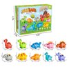 Jetbotell 20 PCS Dinosaur Number Learning Toys for Toddlers 2-4, 10 Different Dinosaur Figures, Double Sided Number Matching Game, Preschool Activities Montessori Fine Motor Toys for Toddlers Kids