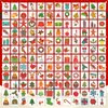 EMOME 408 PCS Christmas Temporary Tattoos, Xmas Glitter Tattoo Stickers for Kids Individually Wrapped Bulk, Merry Christmas Stocking Stuffers for Boys and Girls Party Favor Decorations Supplies