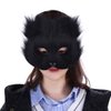 Masquerade Mask Halloween Fox Mask Cosplay Costume Half Face Animal Headgear Caps Furry Party Christmas Eye Mask Cat Masks Party Mask Fancy Half-Face Masks Halloween Costume Fancy Dress