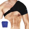 NEWGO Shoulder Ice Pack Rotator Cuff Cold Therapy Reusable Cold Pack Shoulder Ice Wrap for Shoulder Pain Relief, Recovery After Surgery, Swelling