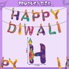 38 Pcs Diwali Party Decorations for Home Happy Diwali Banner Deepavali Hanging Swirls Kit Festival Lights Party Decorations Indian Party Supplies Indoor Outdoor Decor