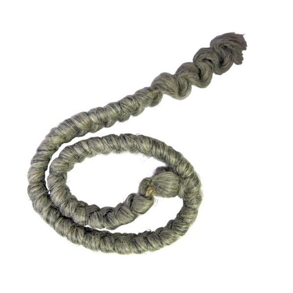 Mehron Makeup Crepe Hair 12-inch Braid (Light Grey)