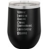 CustomGiftsNow Terrific Energetic Amazing Caring Hardworking Enthusiatstic Reliable - TEACHER - Stainless Steel Double-Wall Insulated 12-Ounce Truck Car Travel Coffee Cup Wine Tumbler Mug with Lid