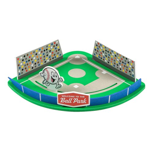 3D Baseball Field Craft Kit, Makes 12