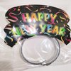 BinaryABC Happy New Year Headband Tiara,New Year Eve Hair Accessories,New Year Party Supplies Favors,6Pcs