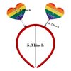 QDTK LGBT Headband Rainbow Hair Hoops Pride Hair Band LGBT Gay Pride Headbands Love is Love Decoration Head Bopper Headwear Hair Accessories