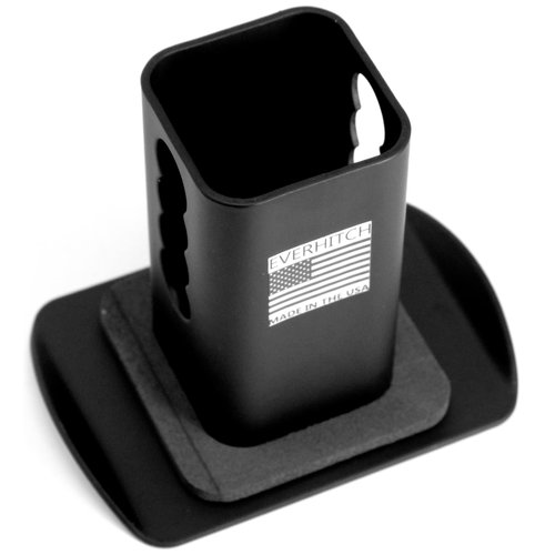 100% Metal Skull 3D Emblem Hitch Cover Fits 2" Receivers (Black Red on Black)