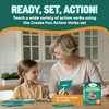 Action Verbs Flash Cards - 50-Piece Educational Flash Cards for Speech Therapy and Home Schooling - Thick and Durable Vocabulary Builder Flash Cards for Kids and Adults