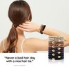Qooocy Hair Tie Bracelets, Hair Ties for Women Girl, Ponytail Holders for Thick Hair, Superior Strong Stretchy Braided Hair Ties, No Slip Damage Crease Hair Bands-12Pcs, Classic