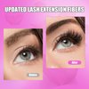 ALUDALASY Fluffy Lash Clusters Kit - 280PCS Wispy Lash Extensions 8-16mm D Curl Natural Look DIY Lash Extension Kit with Waterproof Lash Bond and Seal, Tweezer for At-Home Use (30D+40DKit)