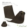 WindTouch Clip In Hair Extensions Human Hair Dark Brown Hair Extensions Remy Hair Extensions 18Inch 70g #2 7PCS