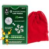 Spiral Hanayama Brain Teaser Puzzle, Level 5 Difficulty Rating, RED Velveteen Drawstring Pouch, Bundled ItemsQ