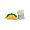 ZippyClaws NomNomz - Taco & Burrito Catnip Toy, Cute Cat Toys for Kittens & Indoor Cats, Funny Plush Cat Toy Gifts, Small Novelty Kitty Toys for Bored Cats