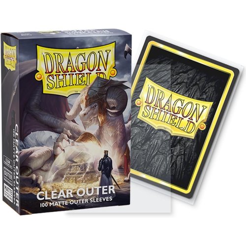 Dragon Shield Sleeves – Dragon Shield Matte Clear: Outer Sleeves 100 CT - MTG Card Sleeves are Smooth & Tough - Compatible with Pokemon & Magic The Gathering Cards