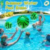 [ 10''+8'' ] 12 Pack Watermelon Beach Balls Bulk, Inflatable Swimming Pool Toys Mini Beach Ball for Kids Birthday Party Favors Outdoor Summer Games Fruits Theme Pool Party Decorations