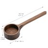 Wooden coffee scoop for jars Bamboo scoop Wooden scoop Farmhouse minimalist food jars scoop
