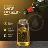 Belwares Oil Dispenser for Kitchen - Olive Oil Dispenser Bottle for Kitchen - Oil and Vinegar Dispenser Set - Cooking Essentials - 17 oz and 8.5 oz Glass Bottles with Precision Pouring Measurements