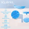LiquiLinks Skincare Essentials Kit - 4 Piece Bundle Pack - Face and Body Silicone Spa Accessory - Essential Beauty Set for Teen Girls Sage Green